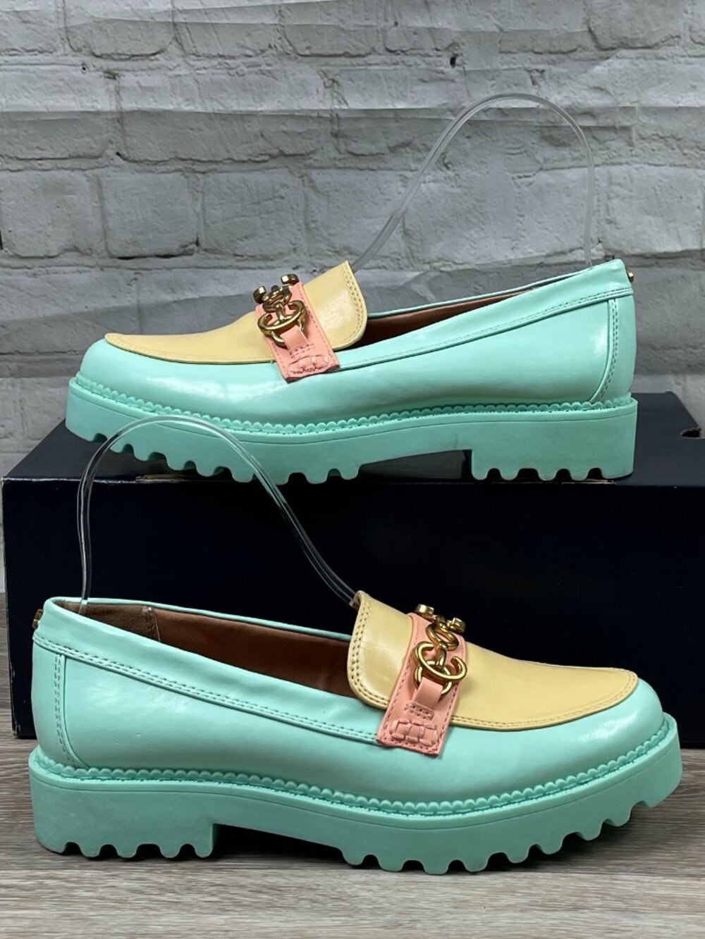 NEW RARE Circus by Sam Edelman Chain Lug Sole Loafers SIZE 6.5